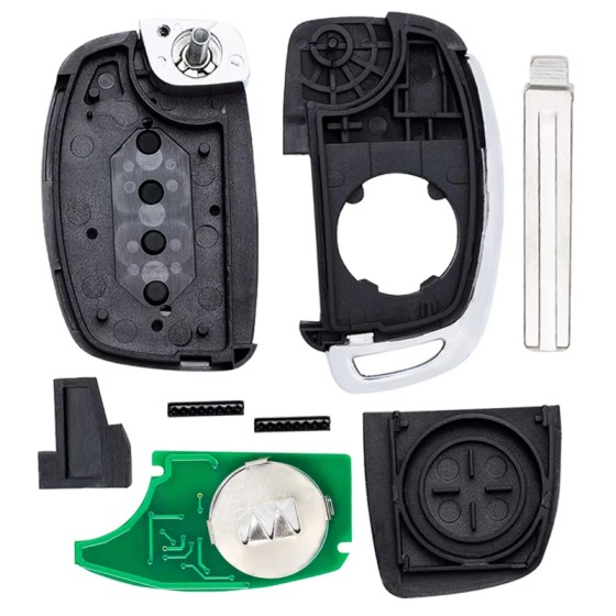 2016-2019 Hyundai Tucson / 4-Button 4D60 Chip Remote Flip Key / PN: 95430-D3010 / TQ8-RKE-4F25 / (AFTERMARKET)